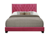 Barzini Pink Queen Upholstered Bed from Homelegance - Luna Furniture