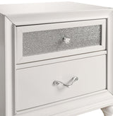 Barzini White 2-Drawer Nightstand from Coaster - Luna Furniture