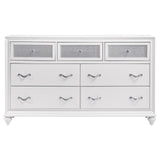 Barzini White 7-Drawer Dresser from Coaster - Luna Furniture
