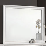 Barzini White Rectangle Dresser Mirror (Mirror Only) from Coaster - Luna Furniture