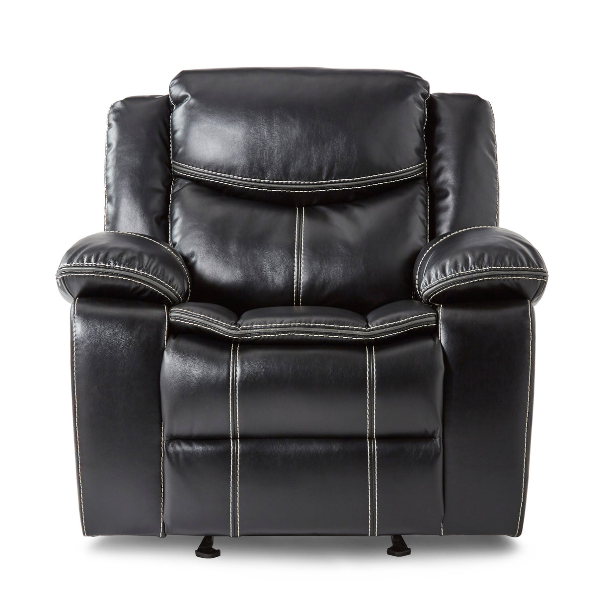 Bastrop Black Glider Reclining Chair from Homelegance - Luna Furniture