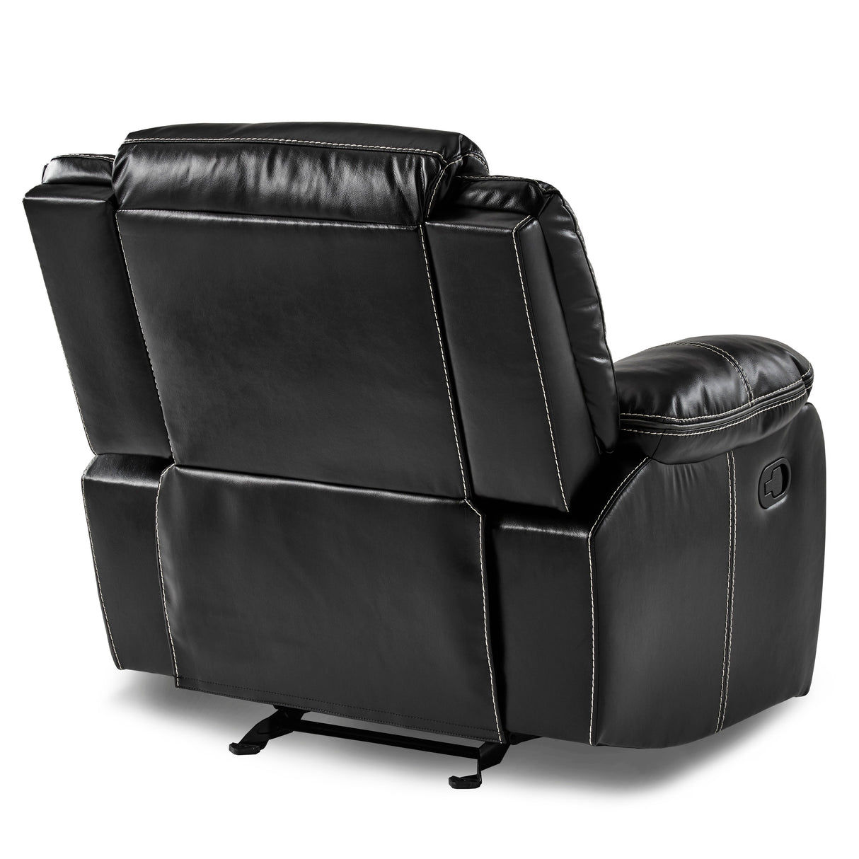 Bastrop Black Glider Reclining Chair from Homelegance - Luna Furniture