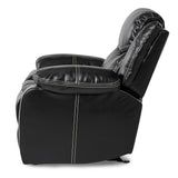 Bastrop Black Glider Reclining Chair from Homelegance - Luna Furniture