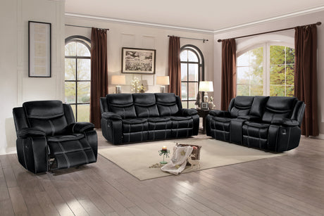 Bastrop Black Reclining Living Room Set from Homelegance - Luna Furniture