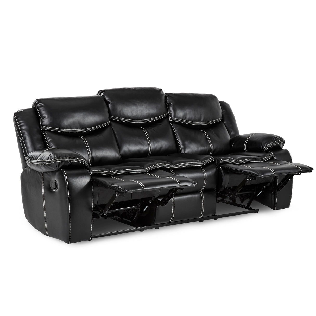 Bastrop Black Reclining Sofa from Homelegance - Luna Furniture