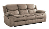 Bastrop Brown Fabric Double Reclining Sofa from Homelegance - Luna Furniture