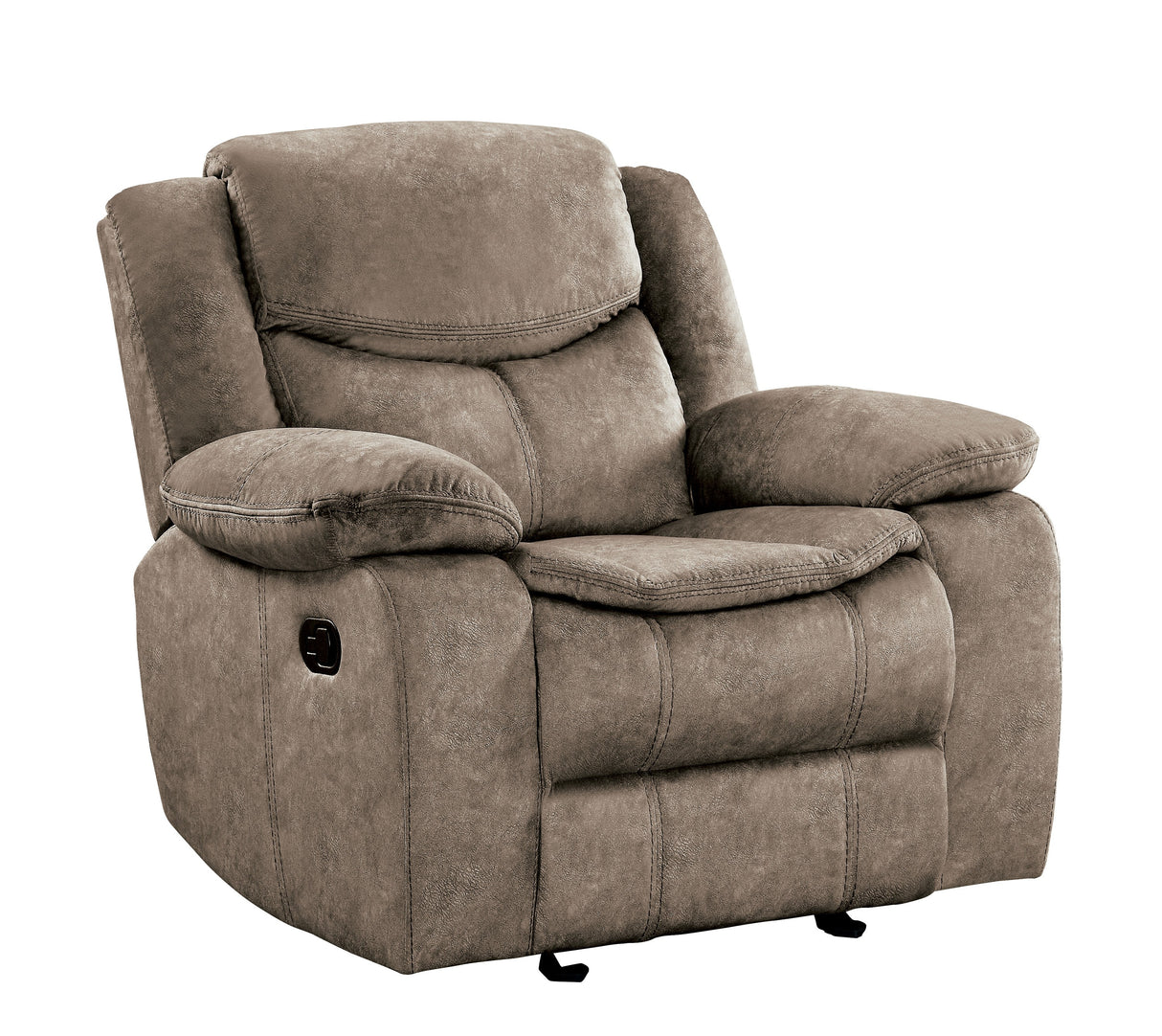 Bastrop Brown Fabric Glider Reclining Chair from Homelegance - Luna Furniture
