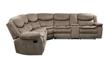 Bastrop Brown Microfiber Reclining Sectional from Homelegance - Luna Furniture