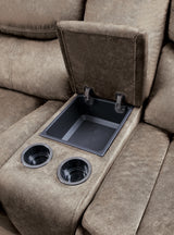 Bastrop Brown Microfiber Reclining Sectional from Homelegance - Luna Furniture