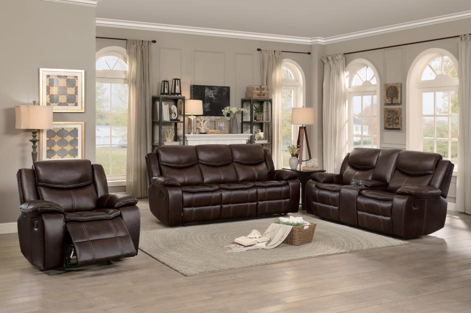SLOW Rubono ダークブラウン LuxCraft Poly Lanai Deep Seating Loveseat Swing