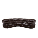 Bastrop Brown Reclining Sectional from Homelegance - Luna Furniture