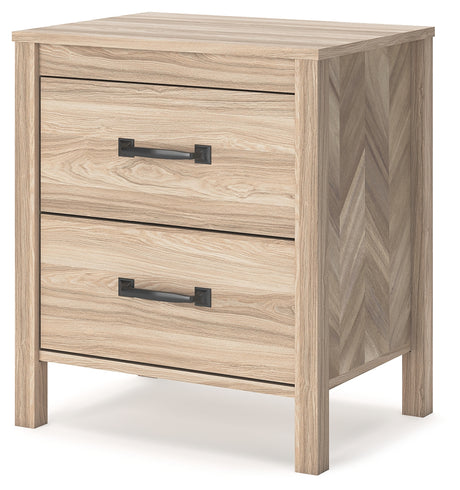 Battelle Tan Nightstand from Ashley - Luna Furniture