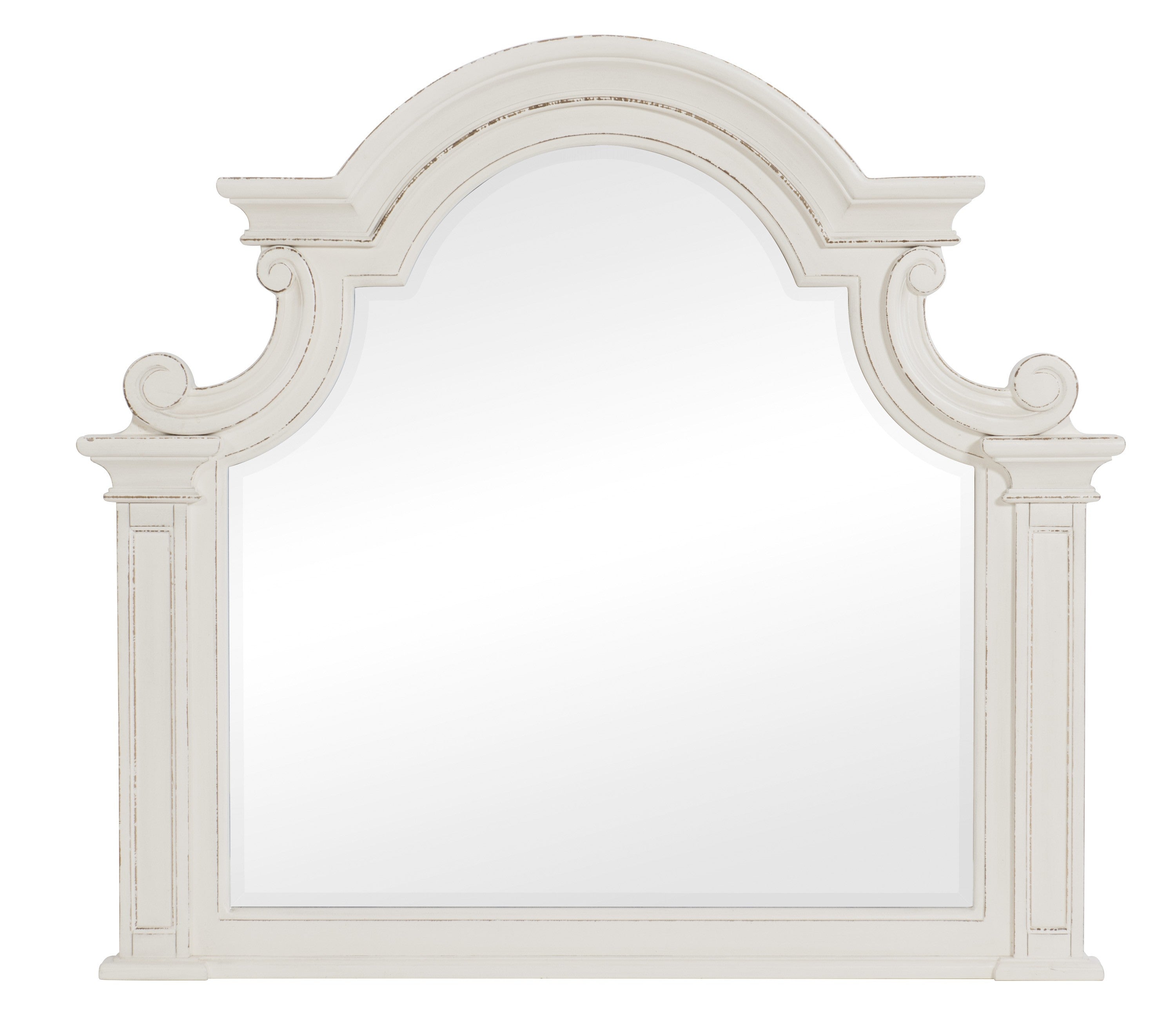 Baylesford Antique White Mirror (Mirror Only) from Homelegance - Luna Furniture