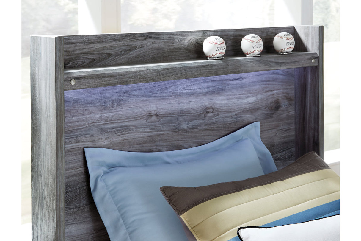Baystorm Gray Full LED Panel Bed from Ashley Furniture - Luna Furniture
