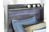 Baystorm Gray Full LED Panel Bed from Ashley Furniture - Luna Furniture