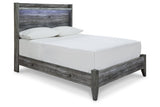 Baystorm Gray Full LED Panel Bed from Ashley Furniture - Luna Furniture