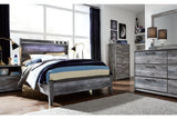Baystorm Gray Full LED Panel Bed from Ashley Furniture - Luna Furniture