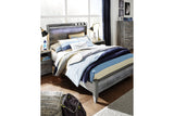 Baystorm Gray Full LED Panel Bed from Ashley Furniture - Luna Furniture