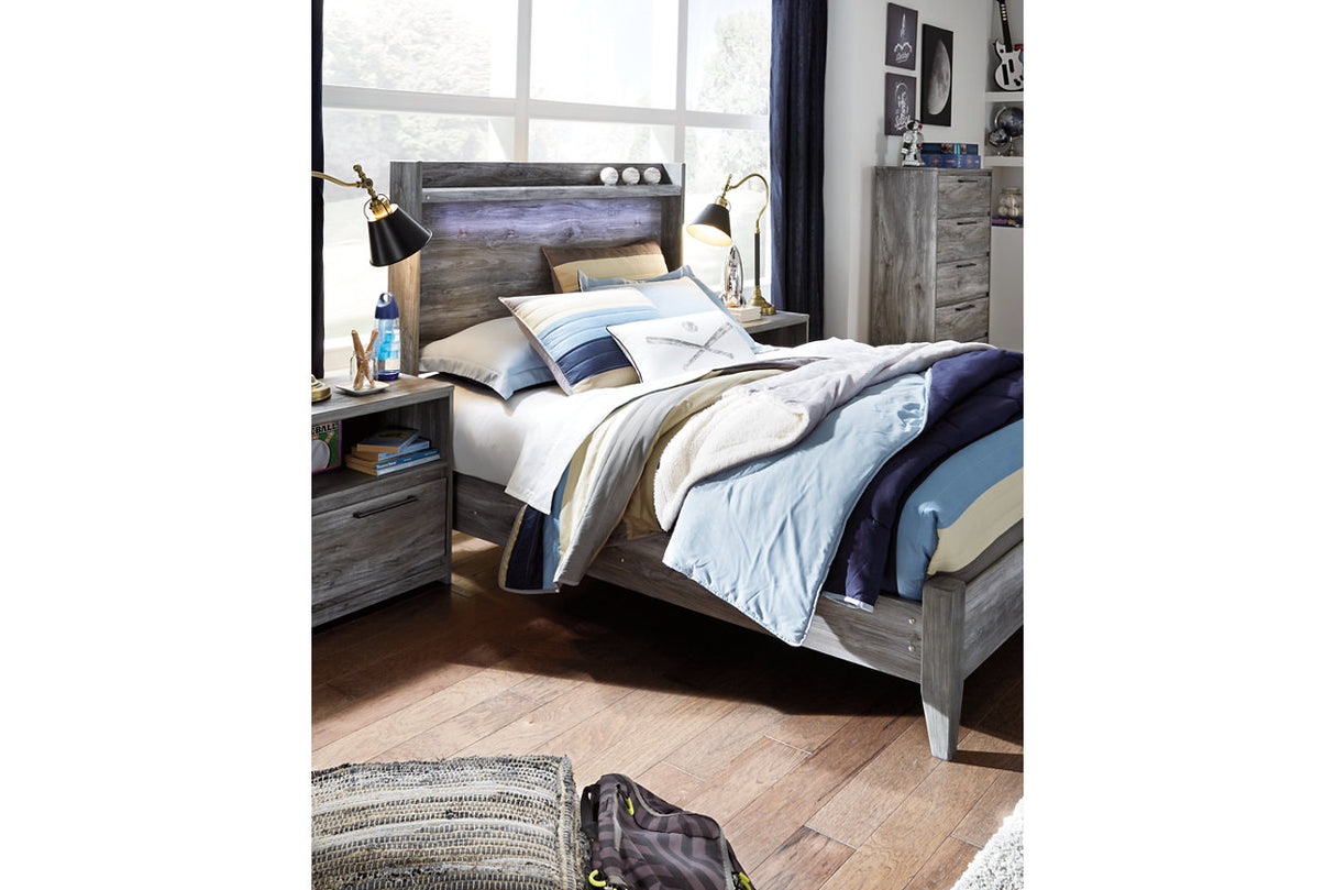 Baystorm Gray Full LED Panel Bed from Ashley Furniture - Luna Furniture