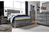 Baystorm Gray Full LED Storage Platform Bed with 6 Drawers from Ashley - Luna Furniture