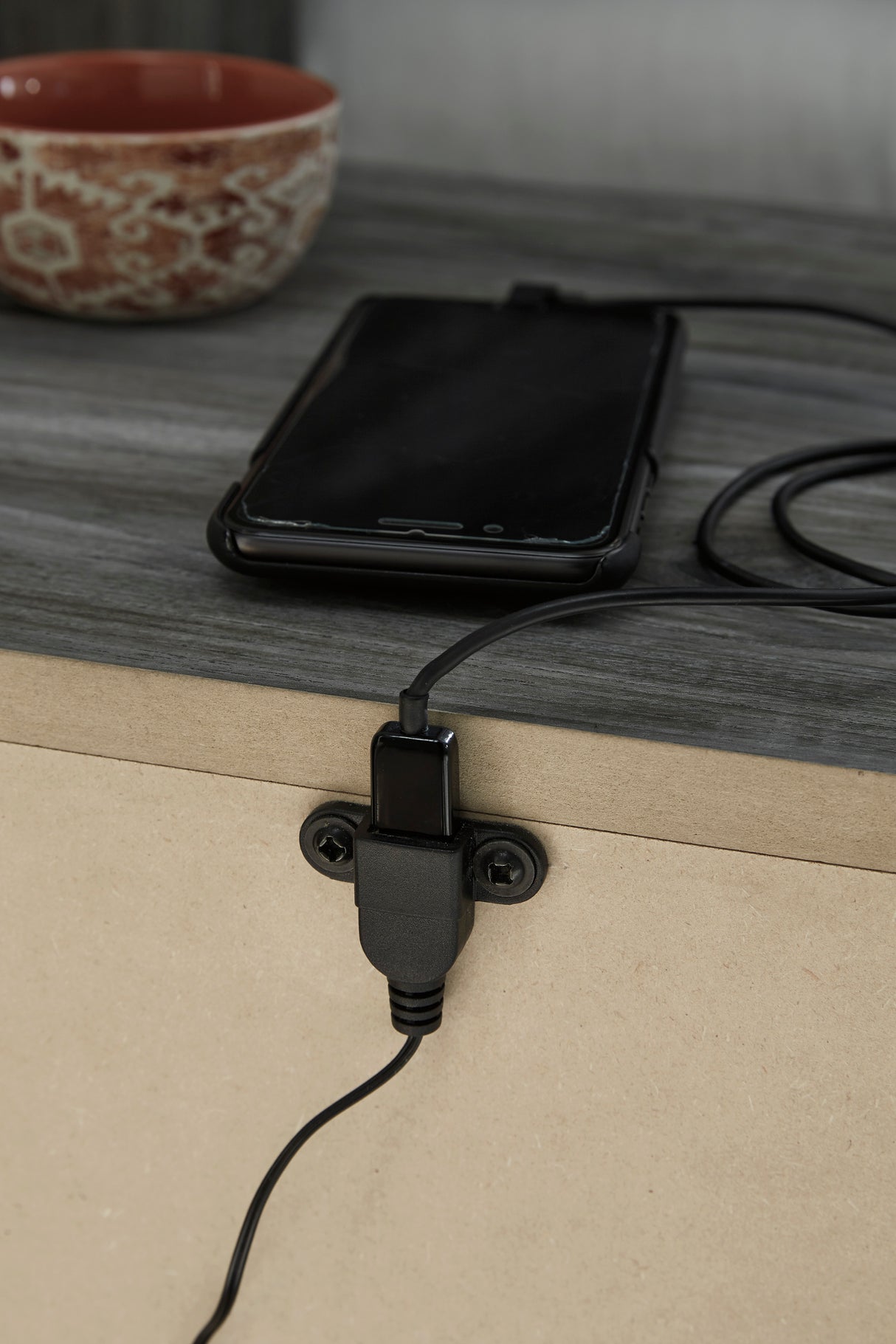 Baystorm Gray LED Storage Platform Bedroom Set from Ashley - Luna Furniture