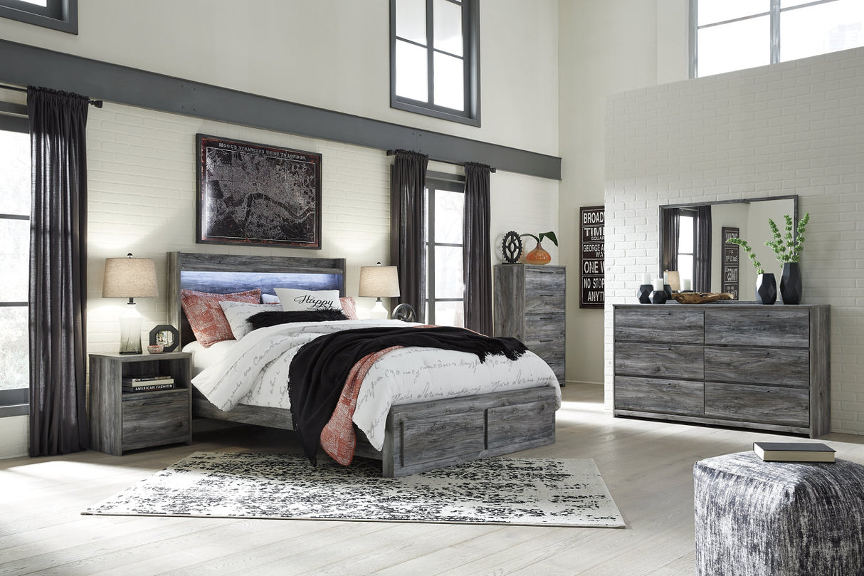 Baystorm Gray Nightstand from Ashley - Luna Furniture