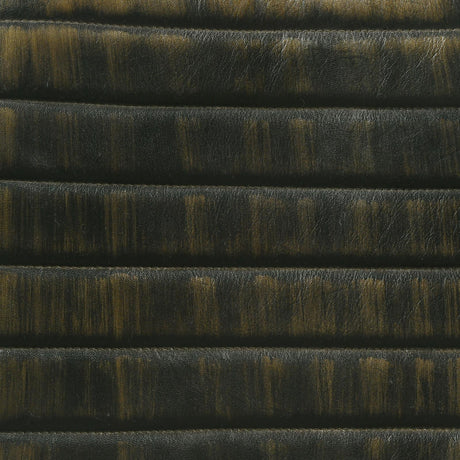 Bayu Antique Espresso and Black Leather Upholstered Saddle Seat Backless Counter Height Stool, Set of 2 from Coaster - Luna Furniture