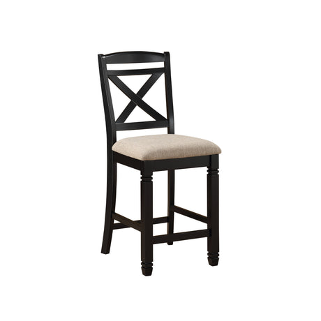 Baywater Black/Brown/Beige Counter Height Set from Homelegance - Luna Furniture
