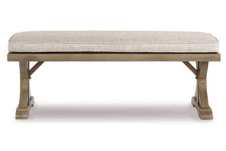 Beachcroft Beige Bench with Cushion from Ashley - Luna Furniture