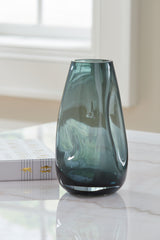 Beamund Teal Blue Vase from Ashley - Luna Furniture