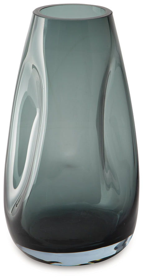 Beamund Teal Blue Vase from Ashley - Luna Furniture