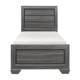 Beechnut Gray Twin Panel Bed from Homelegance - Luna Furniture