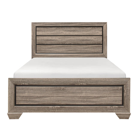 Beechnut Light Elm Queen Panel Bed from Homelegance - Luna Furniture