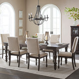 Begonia Grayish Brown 7-Piece Extendable Dining Set from Homelegance - Luna Furniture