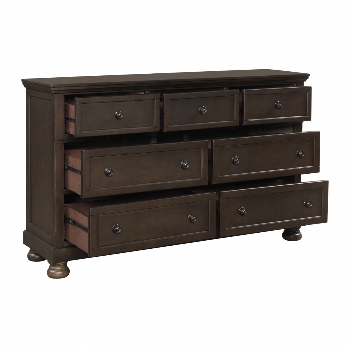 Begonia Grayish Brown Sleigh Storage Platform Bedroom Set from Homelegance - Luna Furniture