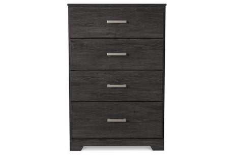 Belachime Black Chest of Drawers from Ashley - Luna Furniture