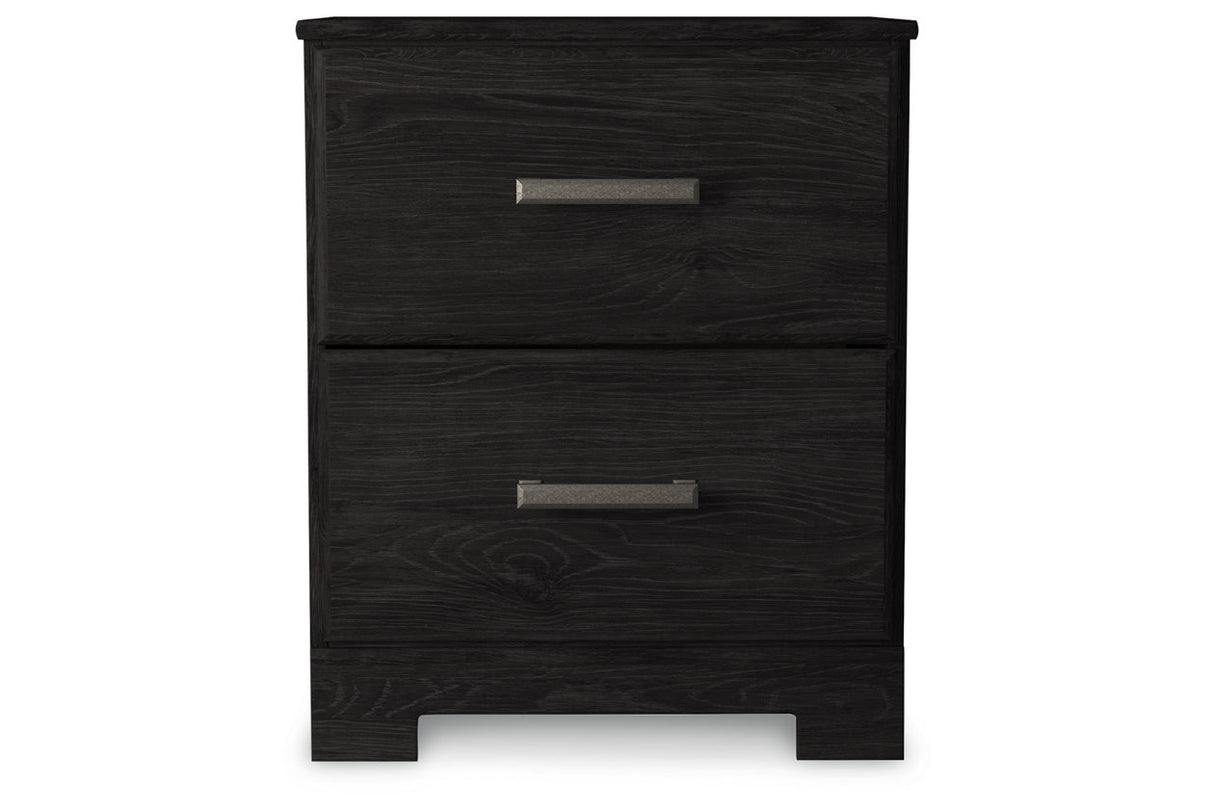 Belachime Black Nightstand from Ashley - Luna Furniture