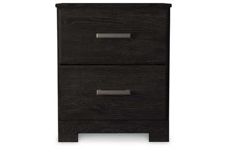 Belachime Black Nightstand from Ashley - Luna Furniture