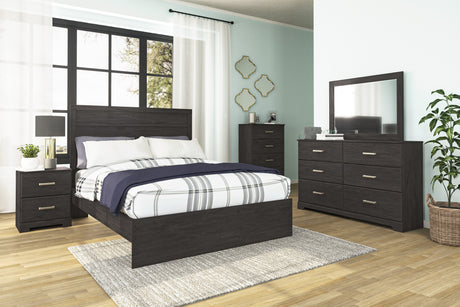 Belachime Black Panel Bedroom Set from Ashley - Luna Furniture