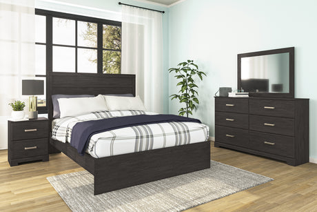 Belachime Black Panel Bedroom Set from Ashley - Luna Furniture