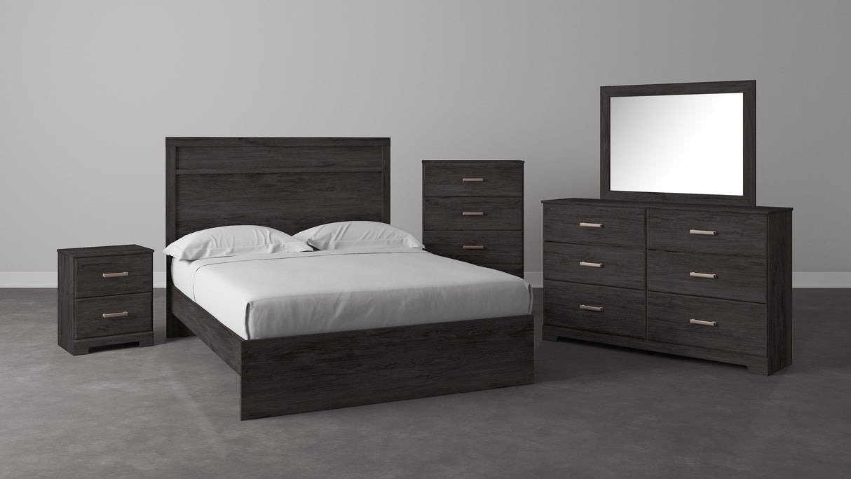 Belachime Black Panel Bedroom Set from Ashley - Luna Furniture