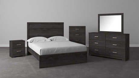 Belachime Black Panel Bedroom Set from Ashley - Luna Furniture
