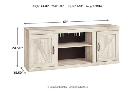 Bellaby Whitewash 60" TV Stand from Ashley - Luna Furniture
