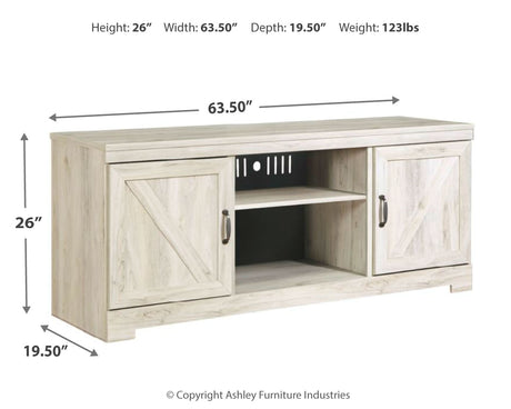 Bellaby Whitewash 63" TV Stand from Ashley - Luna Furniture