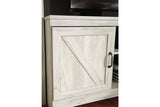 Bellaby Whitewash 63" TV Stand with Fireplace from Ashley - Luna Furniture
