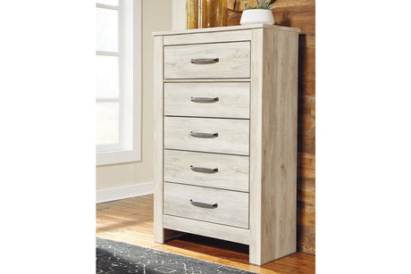 Bellaby Whitewash Chest of Drawers from Ashley - Luna Furniture