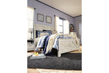 Bellaby Whitewash Crossbuck Queen Panel Bed from Ashley - Luna Furniture