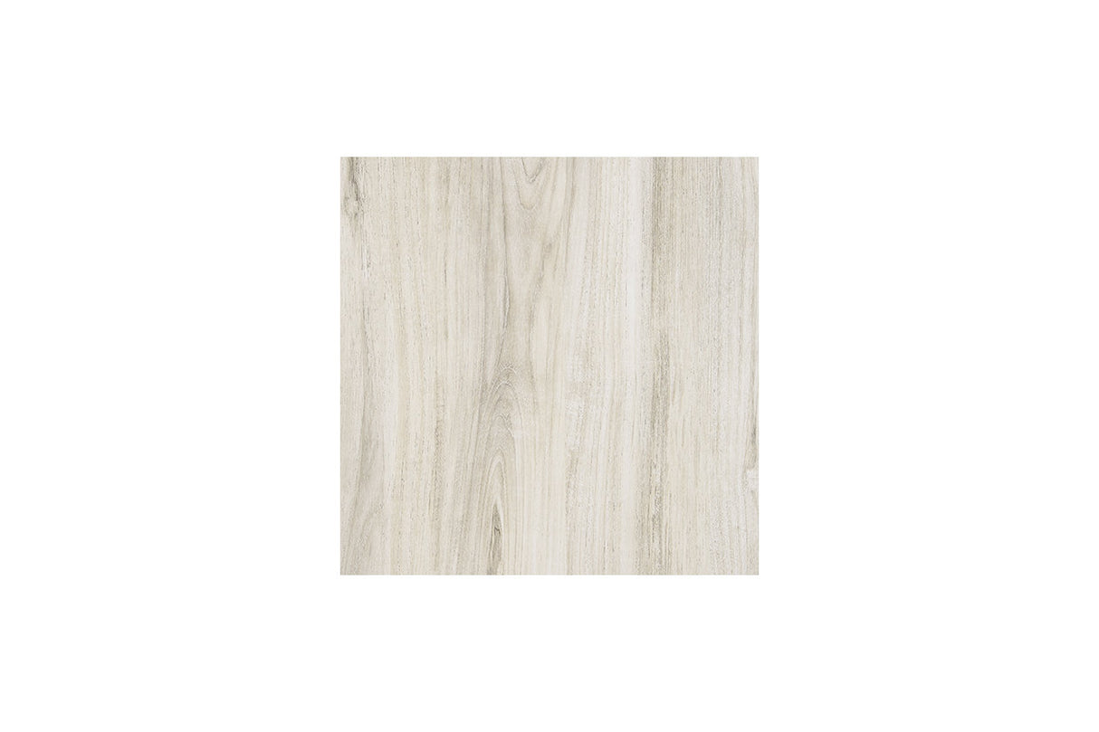 Bellaby Whitewash Crossbuck Queen Panel Bed from Ashley - Luna Furniture