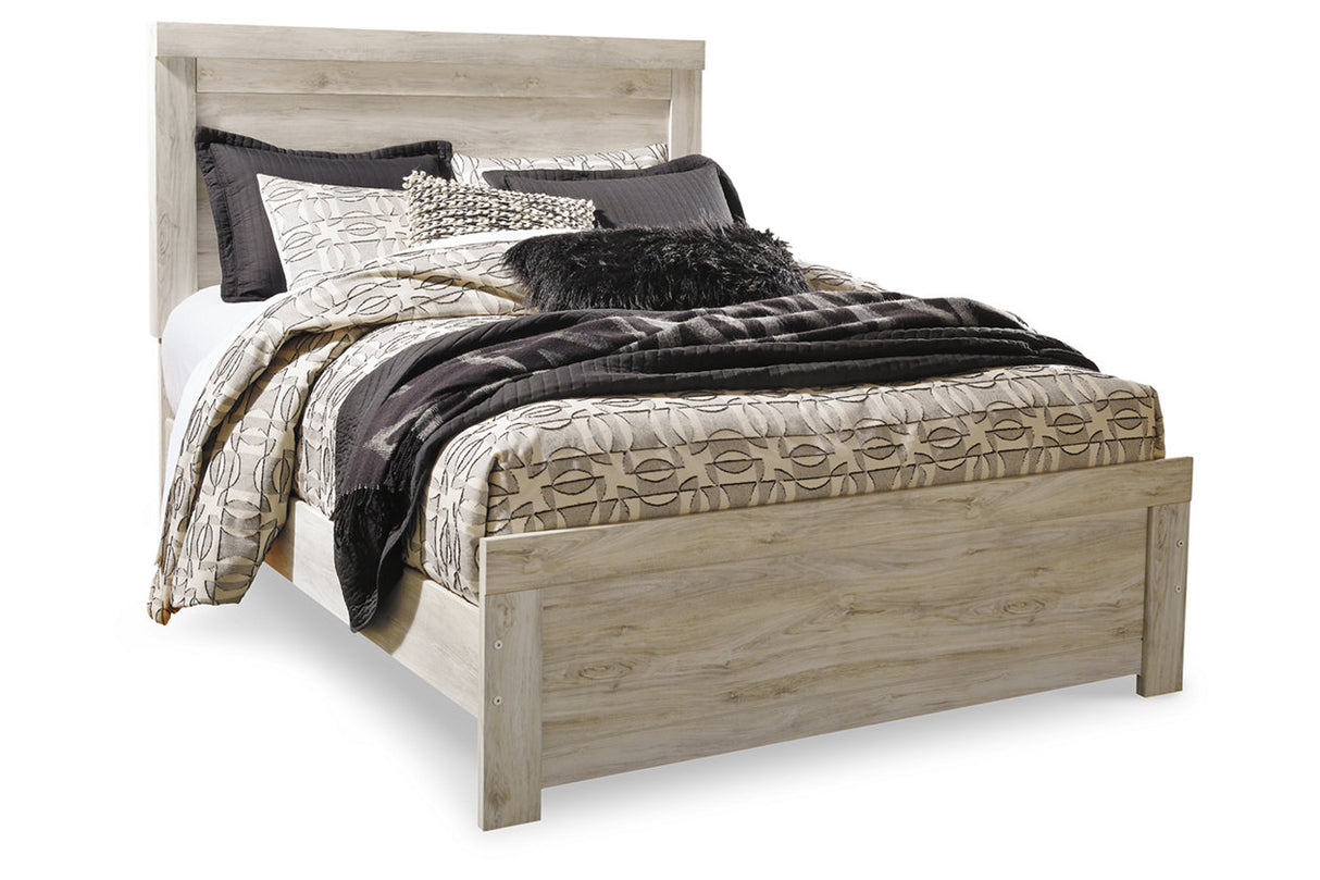 Bellaby Whitewash Queen Panel Bed from Ashley - Luna Furniture