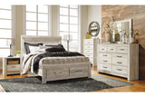 Bellaby Whitewash Queen Storage Platform Bed from Ashley - Luna Furniture
